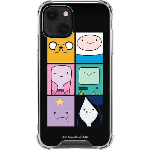 Adult Swim Adventure Time Character Tiles iPhone 14 Clear Case